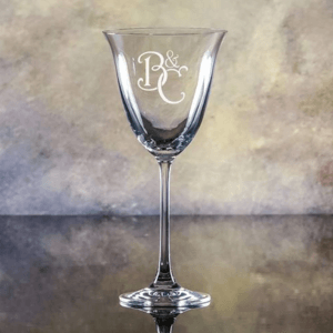 Personalised wine glass